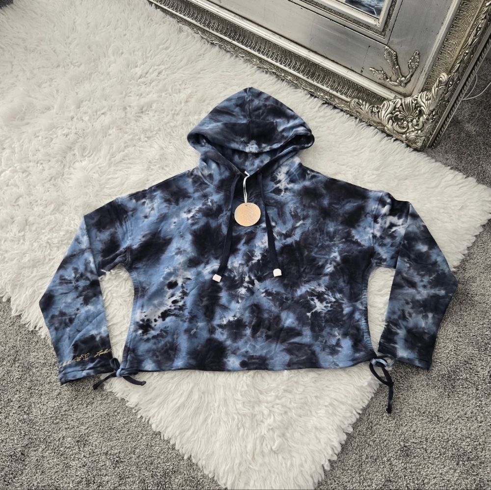 Laila Ali Crop Hoodie Size Small. New.Adjustable sides detail